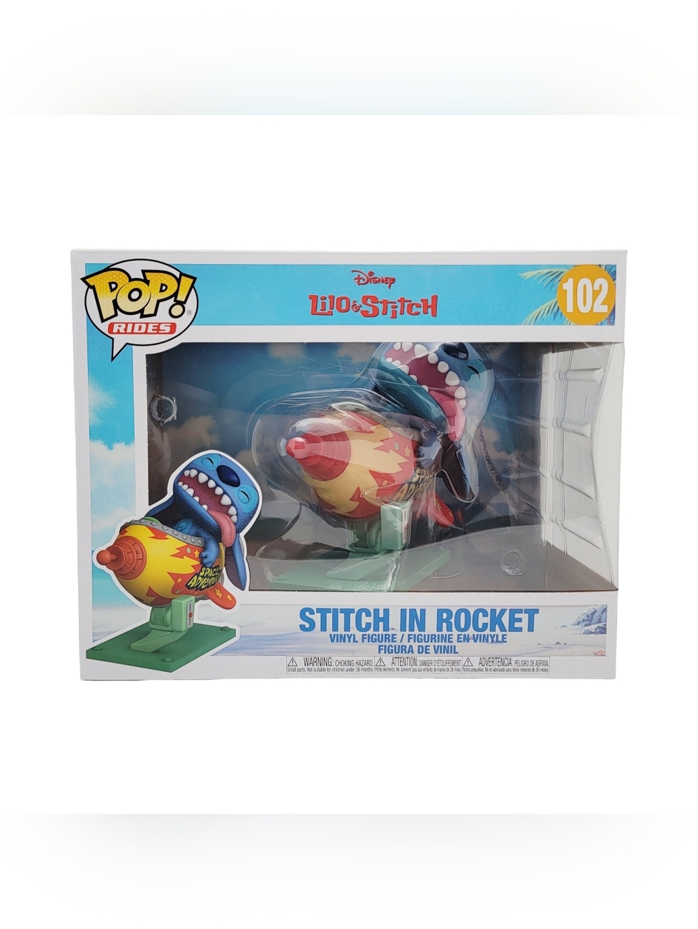 Funko Pop Rides Disney Lilo & Stitch In Rocket #102 Vinyl Figure